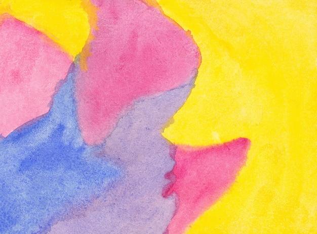Handgemaakte kleurrijke aquarel getextureerde abstracte achtergrond