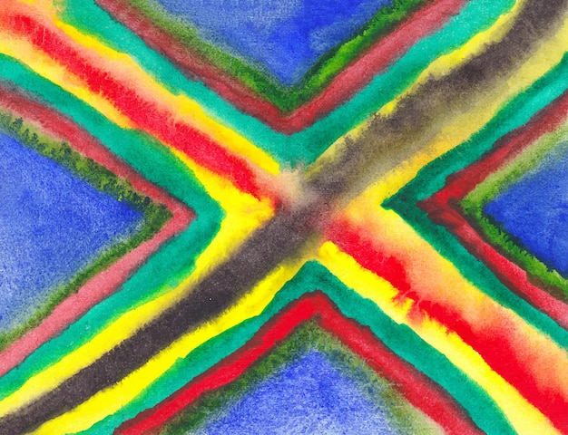 Handgemaakte kleurrijke aquarel getextureerde abstracte achtergrond