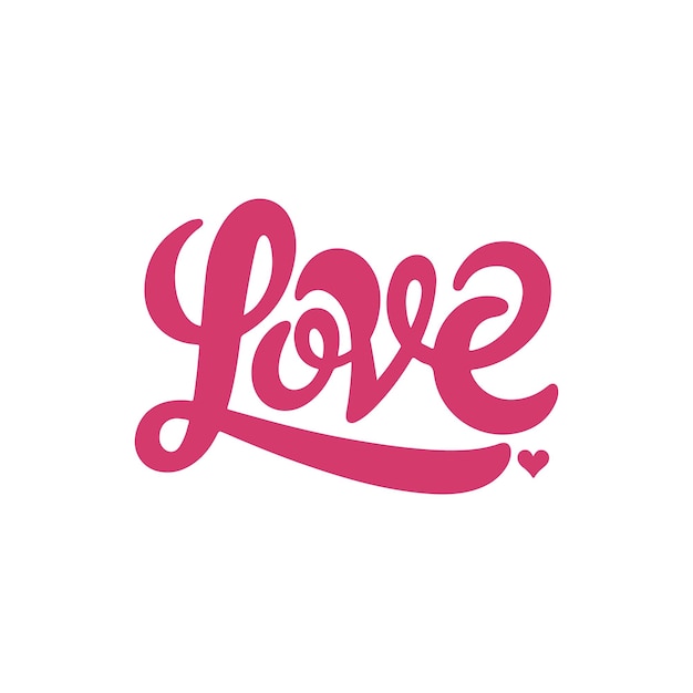 Handgemaakte liefde typografie kalligrafie lettering ontwerp voor moderne t-shirt prints