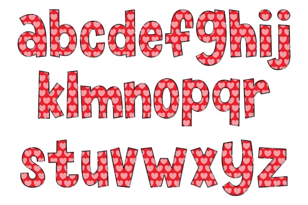 Handgemaakte mooie letters kleur creatieve kunst typografisch ontwerp