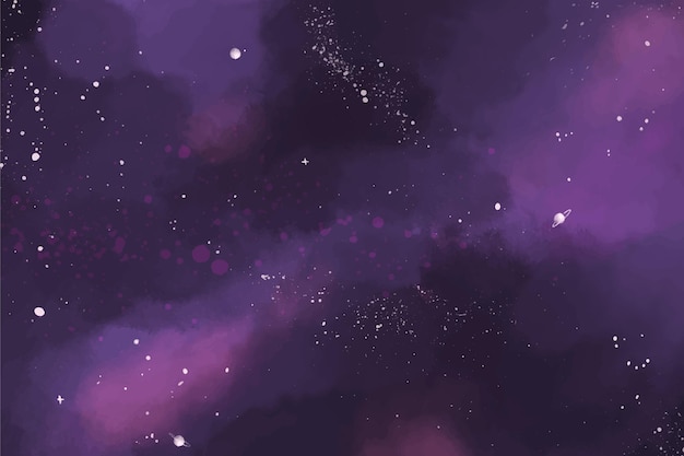 Handgeschilderde aquarel Galaxy achtergrond