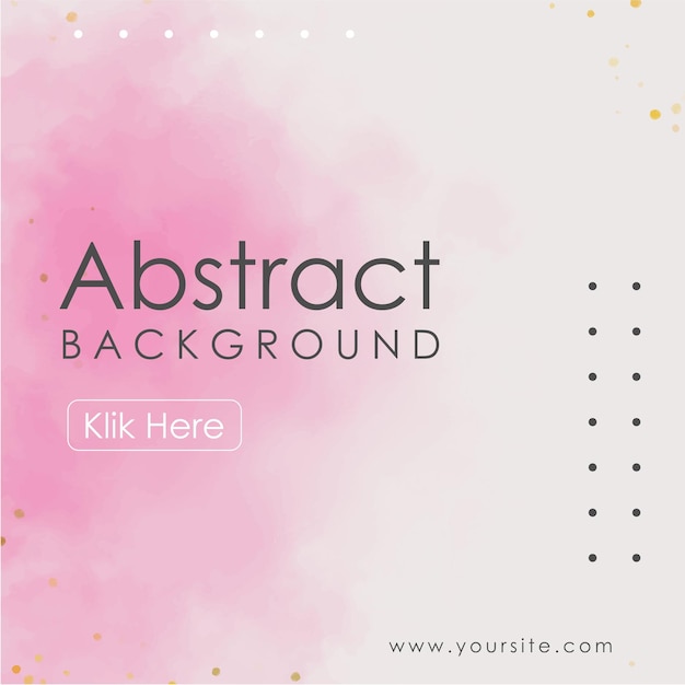 Handgeschilderde roze aquarel abstract ontwerp achtergrond