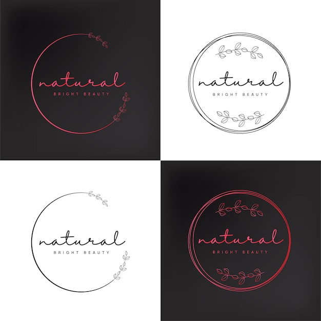 Handgeschreven, handtekening, natuurlijke heldere schoonheid Logo-ontwerp - Grafix Circle