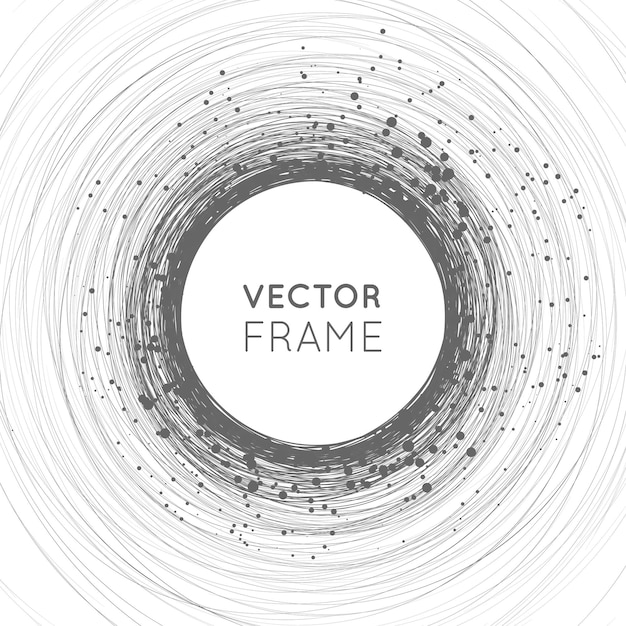 Vector handgetekende cirkels