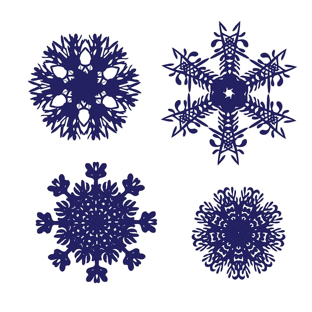 Handgetekende groeten van het seizoen winter sneeuwvlokken schetsmatig notebook doodles-vector illustratie ontwerpelementen op bekleed schetsboek papier achtergrond sneeuwvlok vector schets