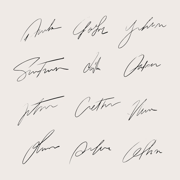 Handgetekende handtekening