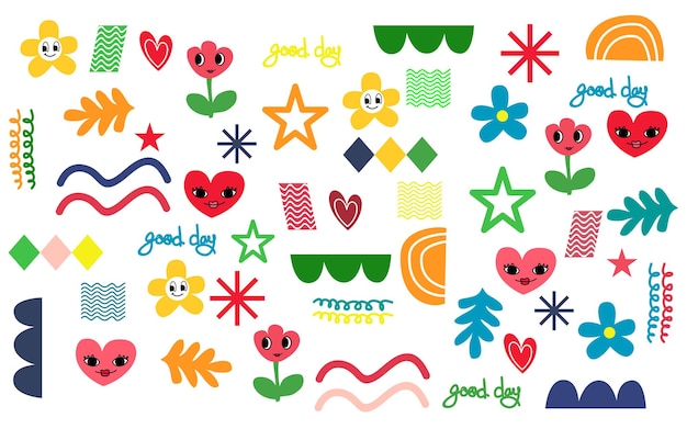 handgetekende trendy doodle achtergrond