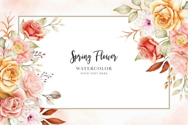 handgetekende zomer bloemen achtergrond