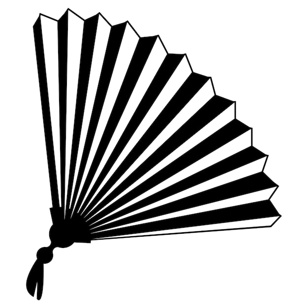 Vector handheld fan icon logo vector design template