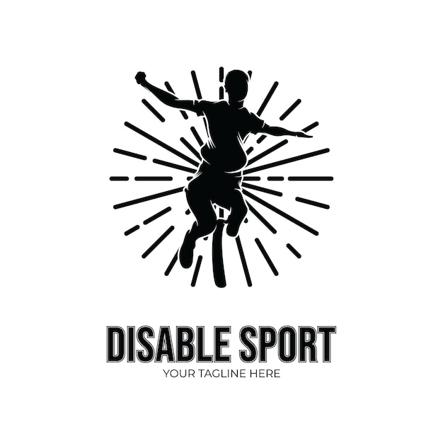 Handicap sport competitie logo ontwerp