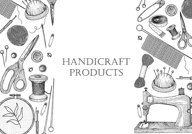 Handicraft products Sewing machine needle thread on a spool and on balls floss embroidery