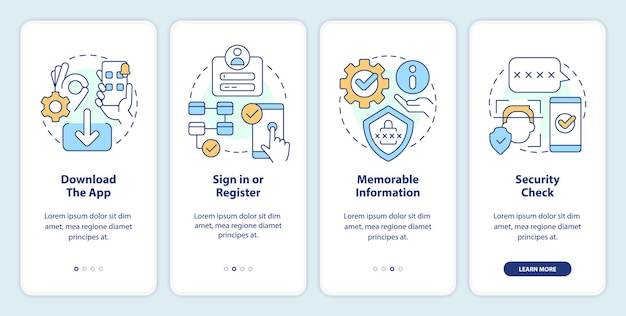 Handleiding voor het instellen van de banktoepassingsgids voor het instappen in het mobiele app-scherm