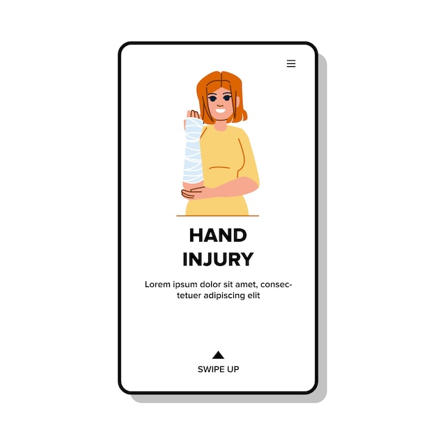 Handletsel vrouw vector