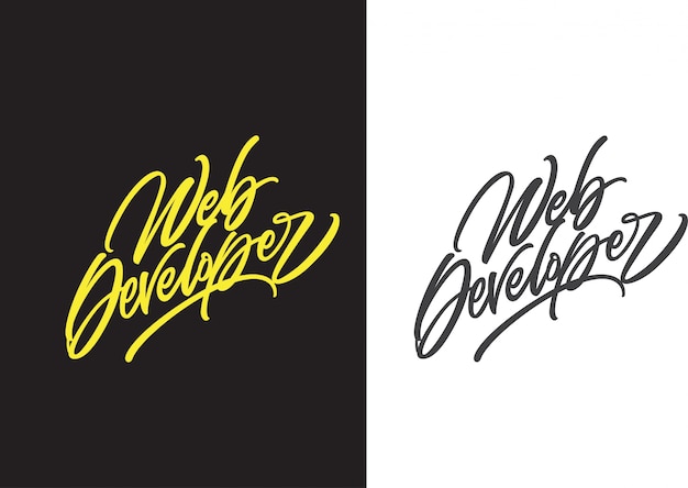 Sviluppatore web di handlettering