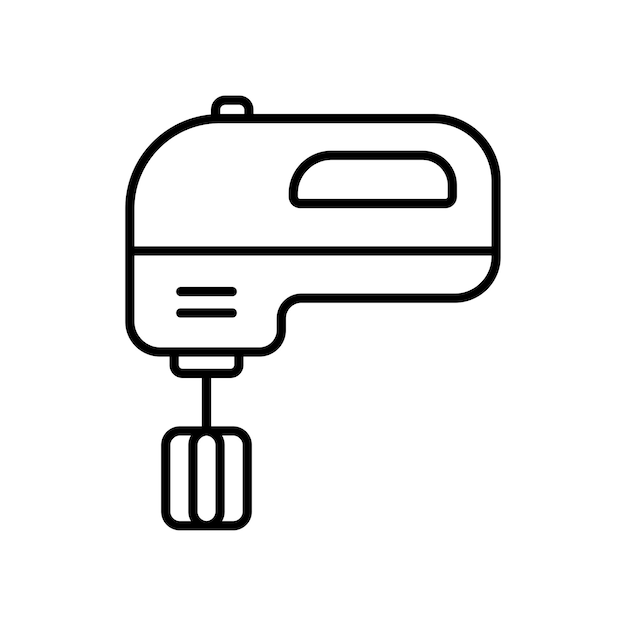 Handmixer Pictogram Vector Ontwerpsjabloon