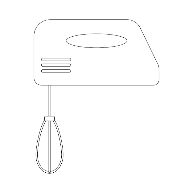 Handmixer pictogram vector