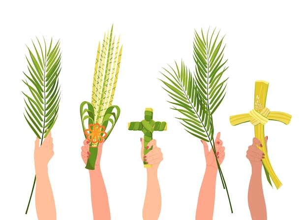  ⁇ 색 배경 에 있는 성  ⁇  일요일 의 그리스도인 들 의 손