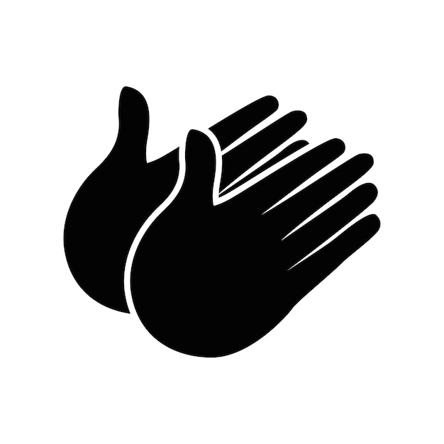 Vector hands clapping icon design vector