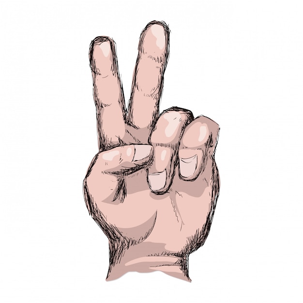 Vector hands gesture