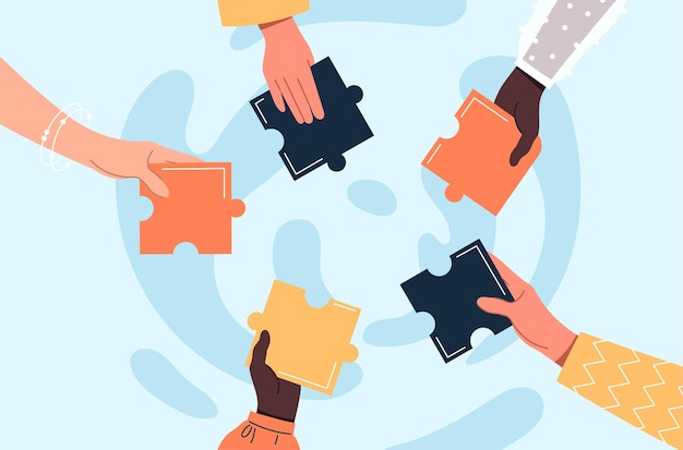 hands holding puzzle piece
