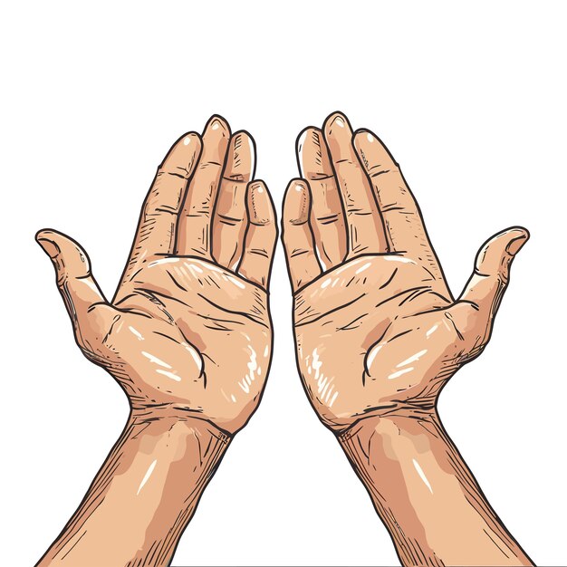 Hands_Holding_Sign_and_Symbol_Illustration