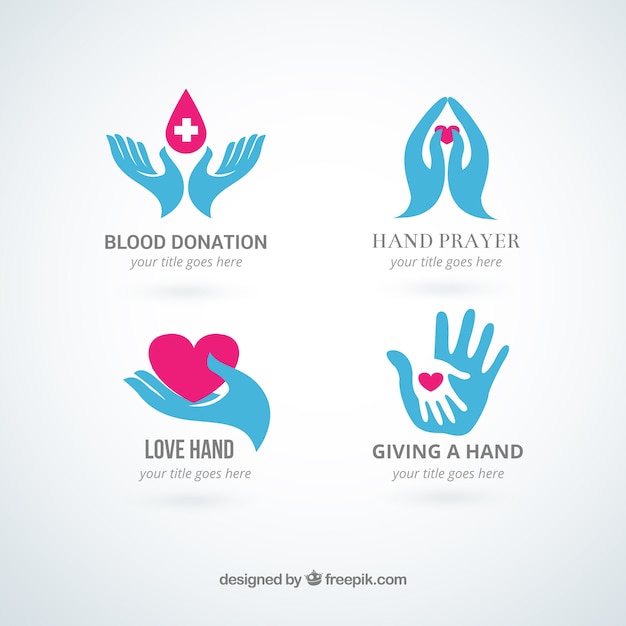 Vector hands logos