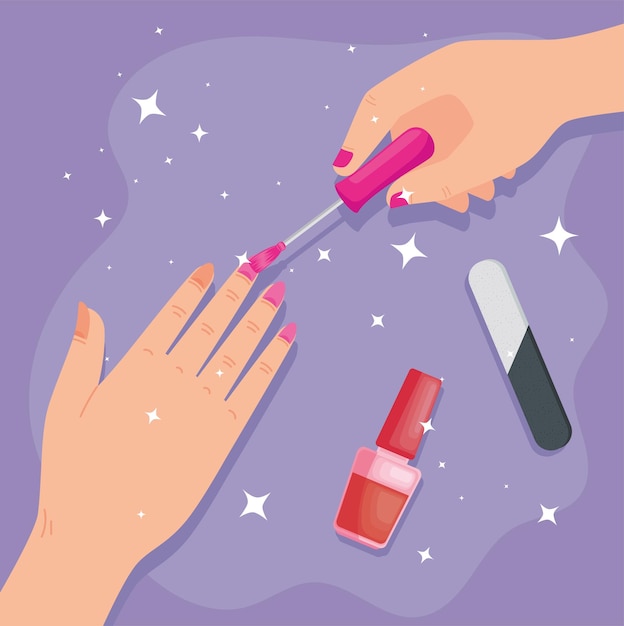 Servizio di manicure per le mani