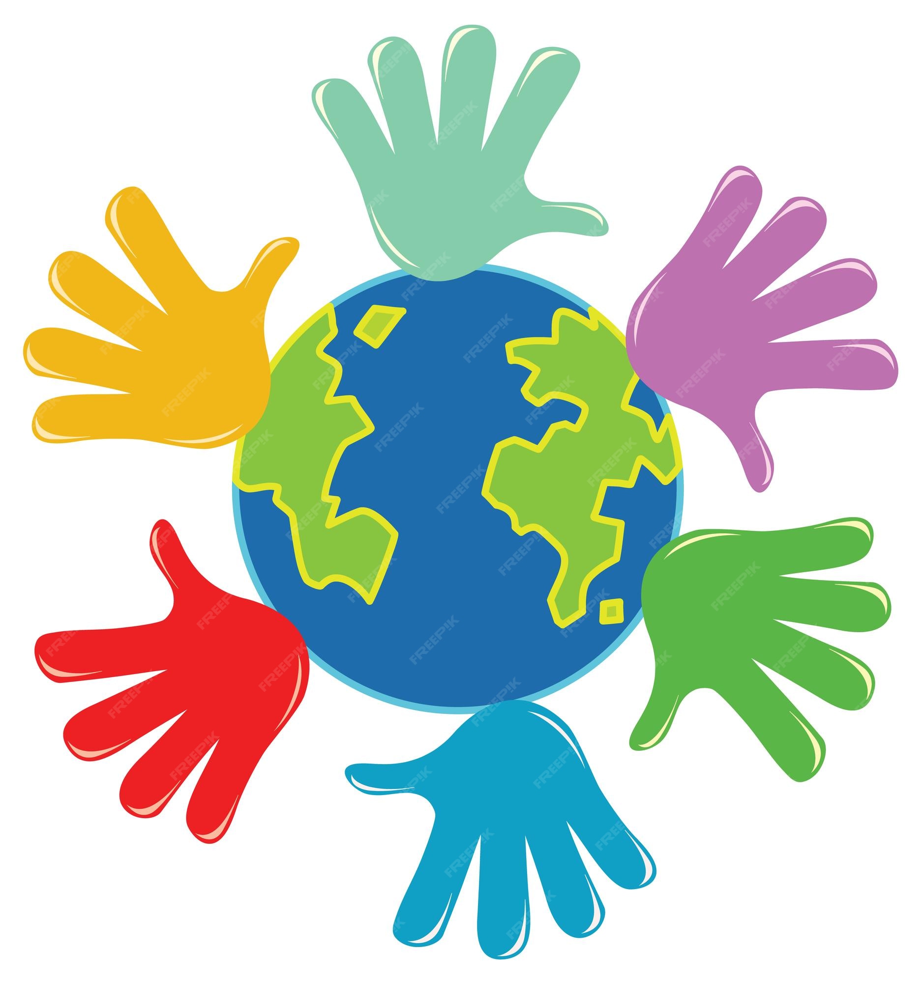 world in hands clip art