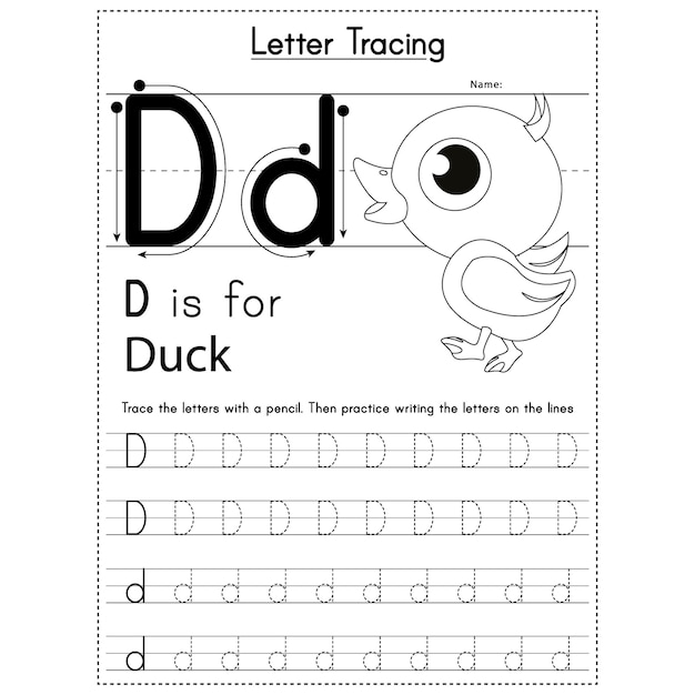Handschrift oefenwerkboek voor kinderen