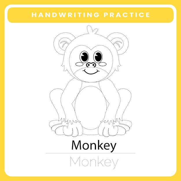 Handschriftoefening voor kinderen