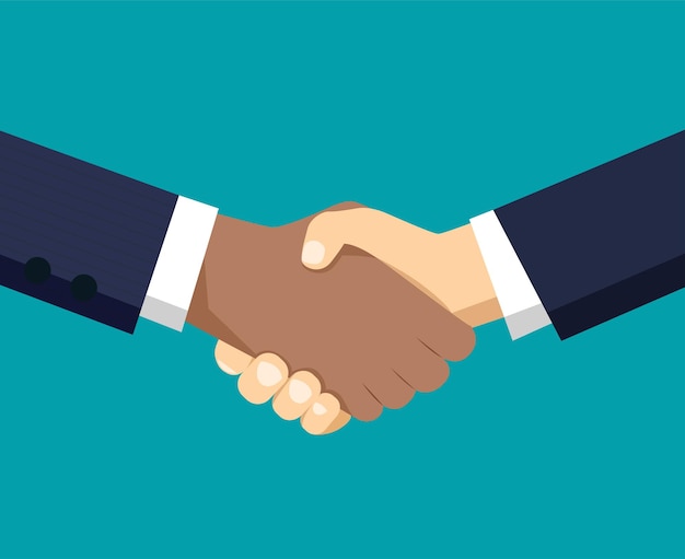 Handshake of business partners. vector illustration.