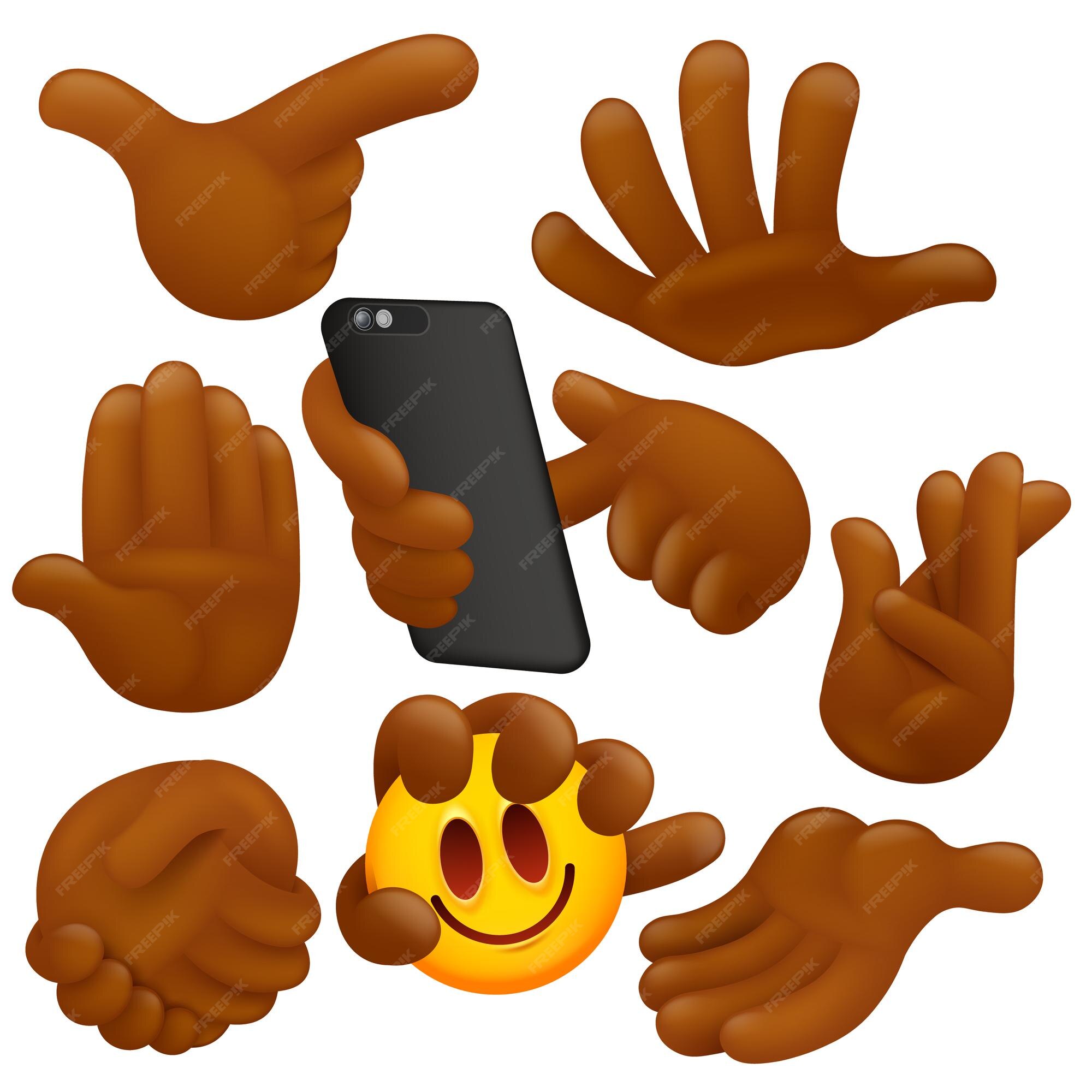 Download emoticon, emoji, sticker, gesture, handshake, dark- 3D