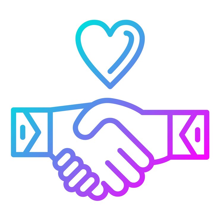 Vector handshake of hope vector icon can be used for survey iconset