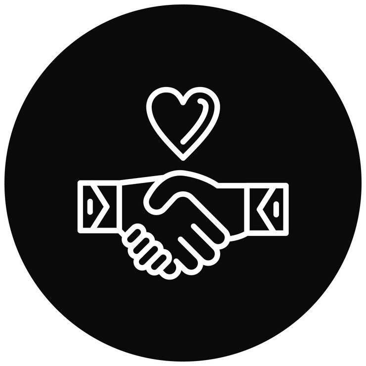 Vector handshake of hope vector icon can be used for survey iconset