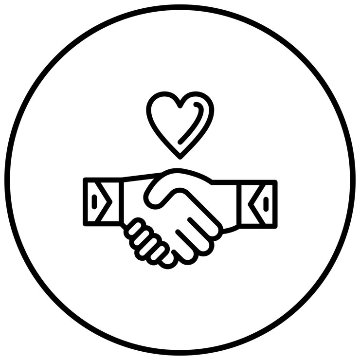 Vector handshake of hope vector icon can be used for survey iconset