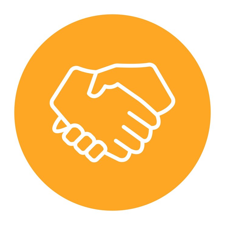Vector handshake icon vector image can be used for award events