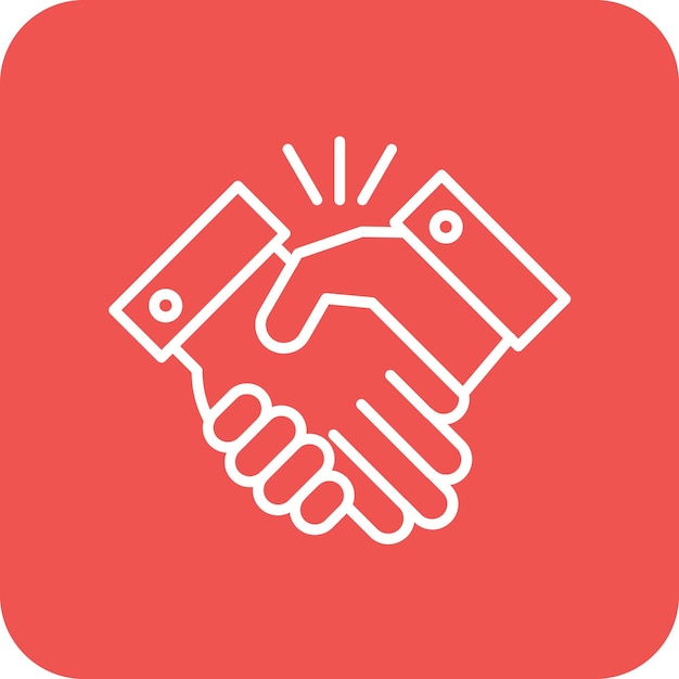 Vector handshake icon vector image can be used for donations