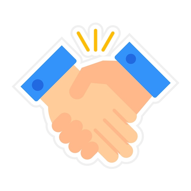 Вектор Векторное изображение значка рукопожатия может быть использовано для пожертвований