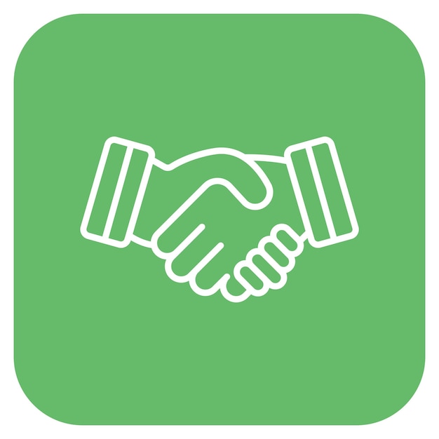 Handshake icon vector image Can be used for Office