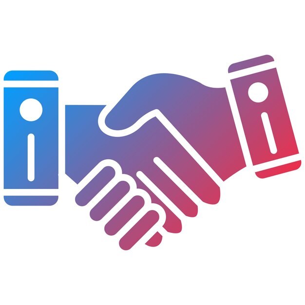 Handshake icoon vector afbeelding Kan worden gebruikt voor Fintech