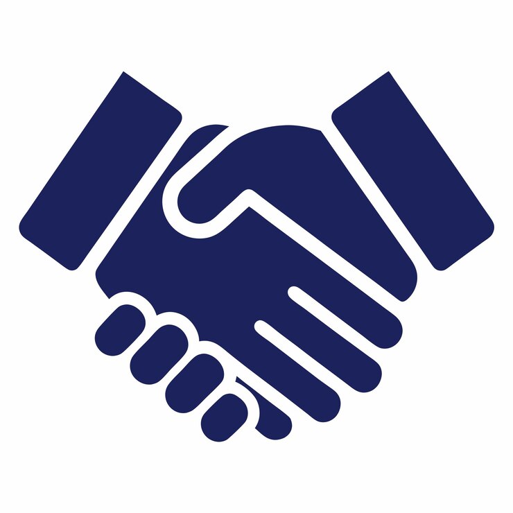 Vector handshake icoon vector kunst illustratie geïsoleerde witte achtergrond 1