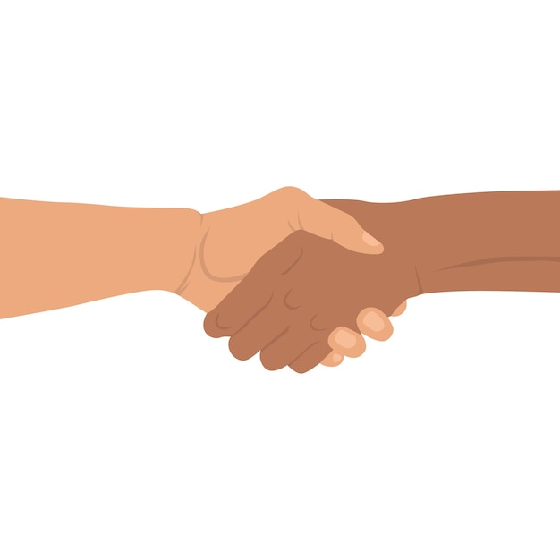 Vector handshake vector flat design