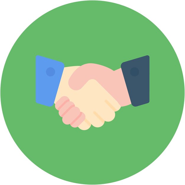 Handshake Vector Illustration Style