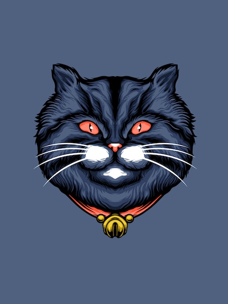 Handsome cat illustration