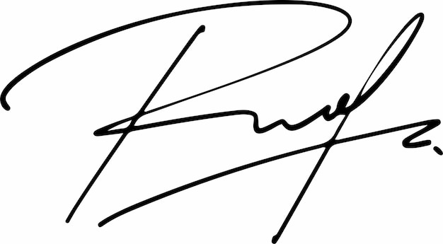 Vector handtekening