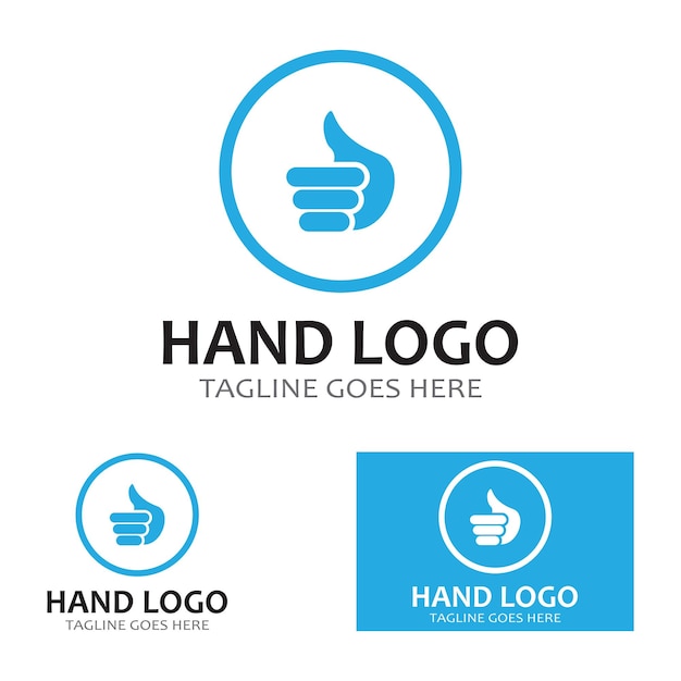 Handverzorging logo en symbool vector sjabloon eps10