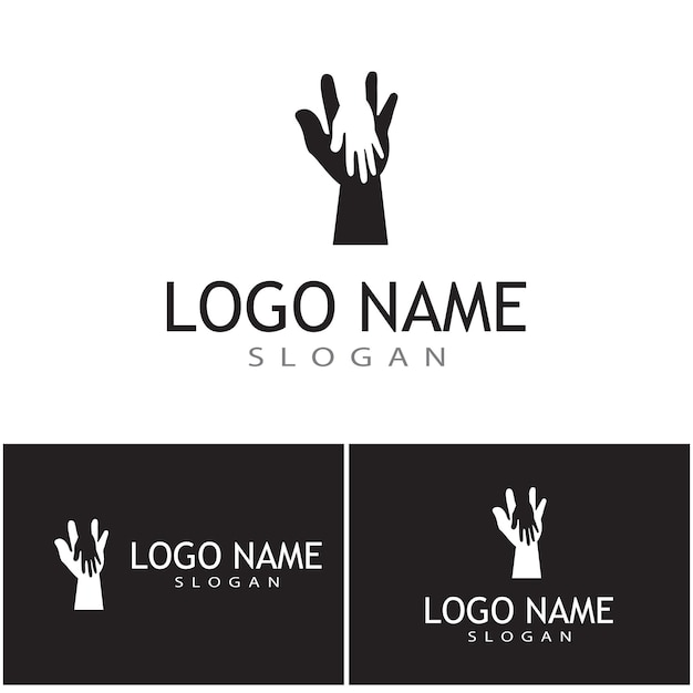 Handverzorging logo sjabloon vector pictogram business