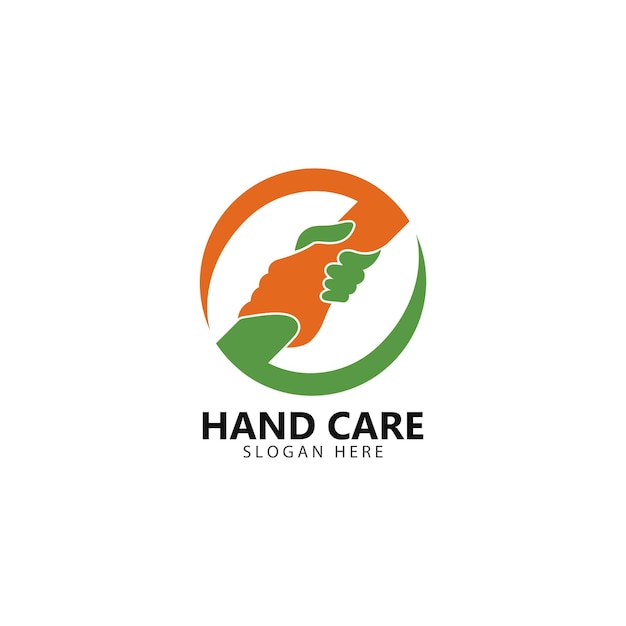 Handverzorging logo sjabloon vector pictogram illustratie