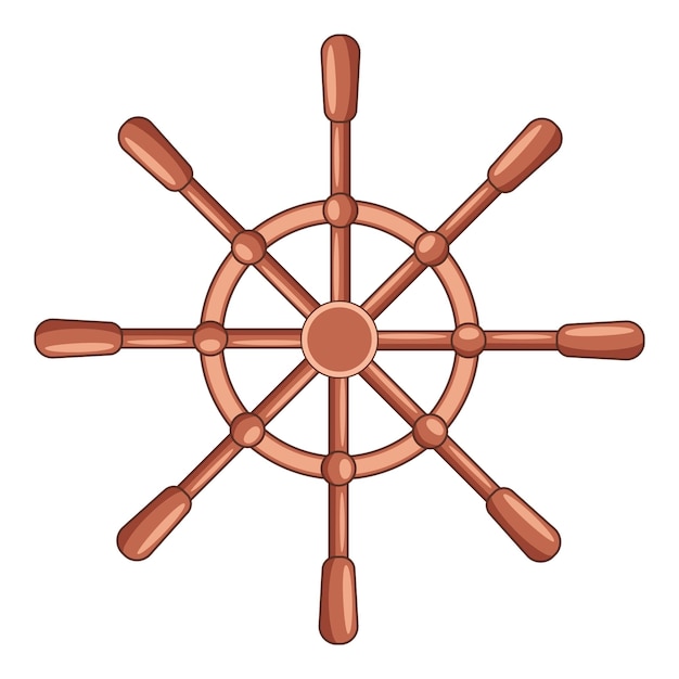 Vector handwielpictogram cartoon afbeelding van handwiel vectorpictogram voor webdesign
