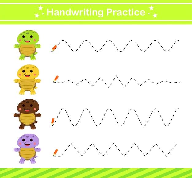 Handwriting practice gameEducation game for kindergarten and preschool Educational game for kids